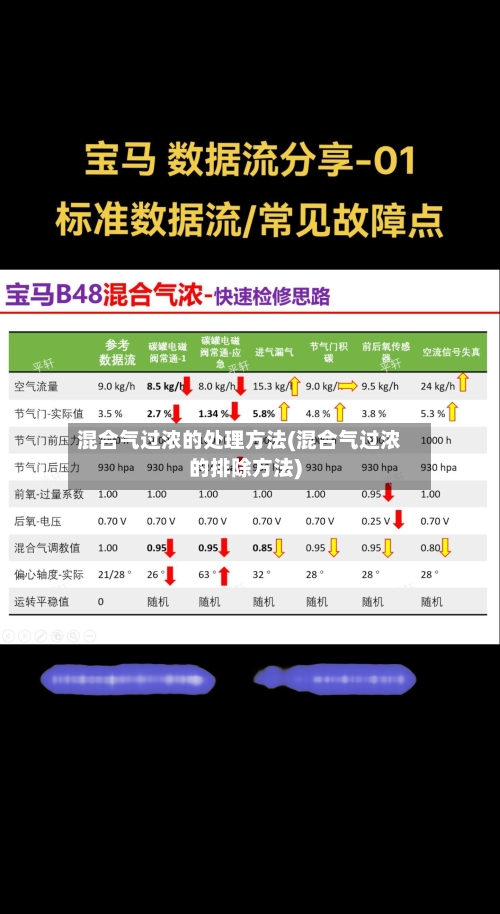 混合气过浓的处理方法(混合气过浓的排除方法)