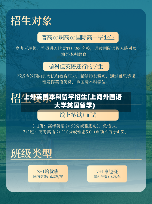 上外英国本科留学招生(上海外国语大学英国留学)-第3张图片