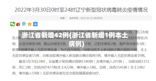 浙江省新增42例(浙江省新增1例本土病例)-第3张图片