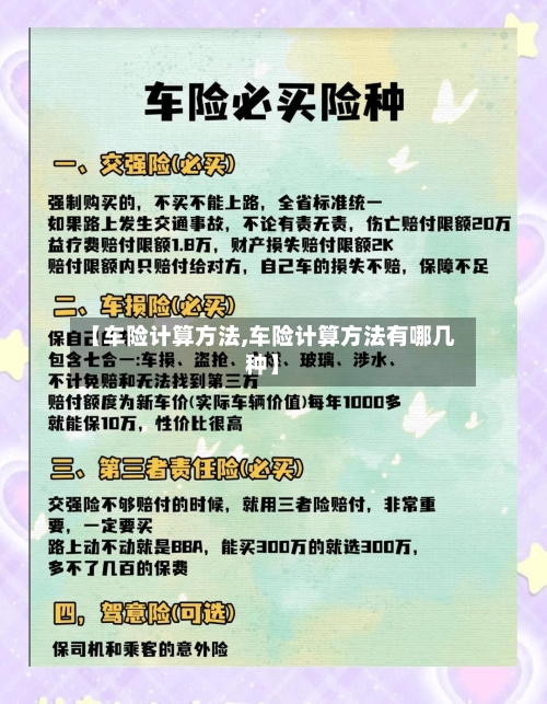 【车险计算方法,车险计算方法有哪几种】-第2张图片