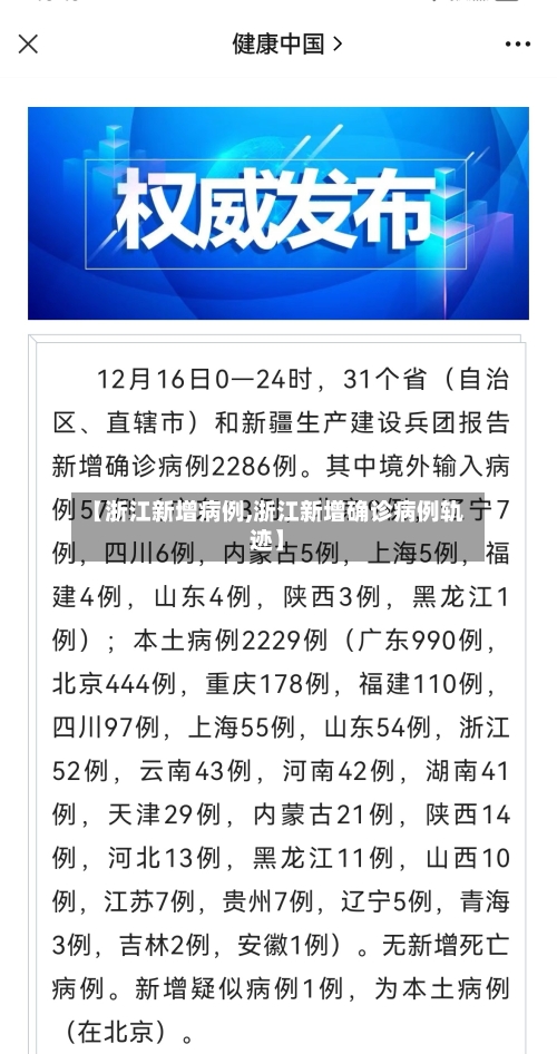 【浙江新增病例,浙江新增确诊病例轨迹】