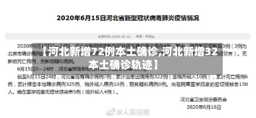 【河北新增72例本土确诊,河北新增32本土确诊轨迹】-第3张图片