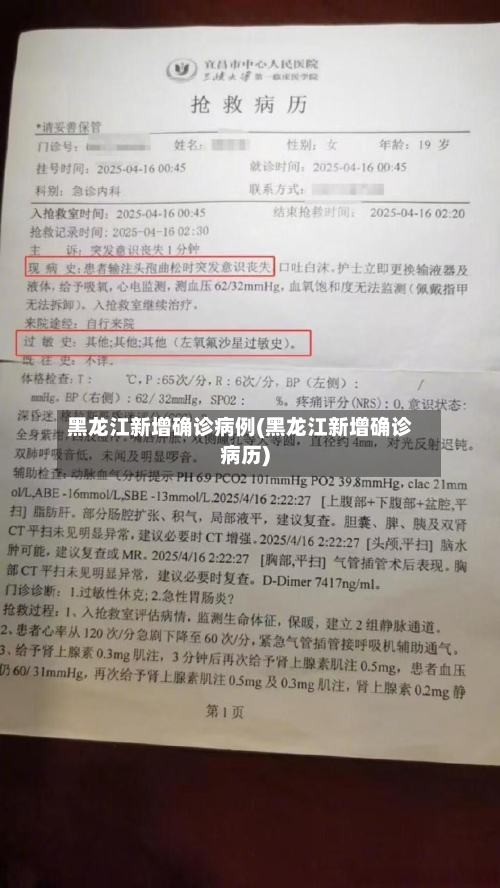 黑龙江新增确诊病例(黑龙江新增确诊病历)-第2张图片
