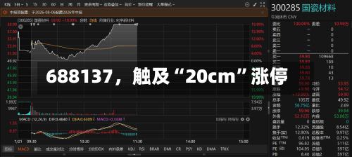 688137	，触及“20cm”涨停-第1张图片