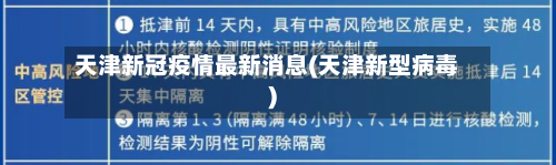 天津新冠疫情最新消息(天津新型病毒)-第3张图片