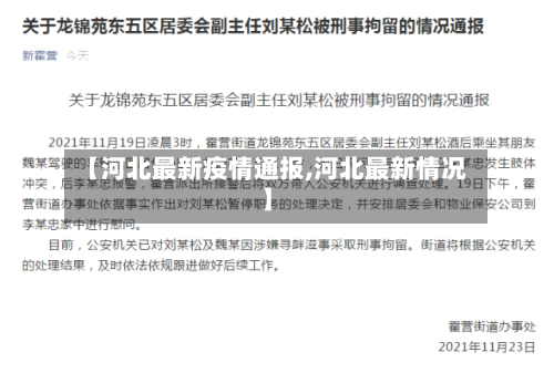 【河北最新疫情通报,河北最新情况】