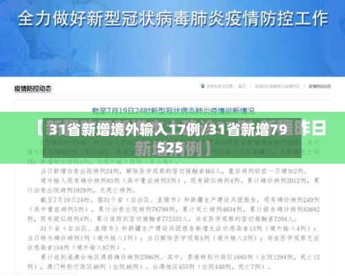 31省新增境外输入17例/31省新增79 525-第3张图片