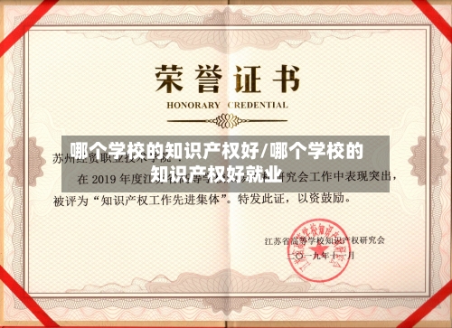 哪个学校的知识产权好/哪个学校的知识产权好就业