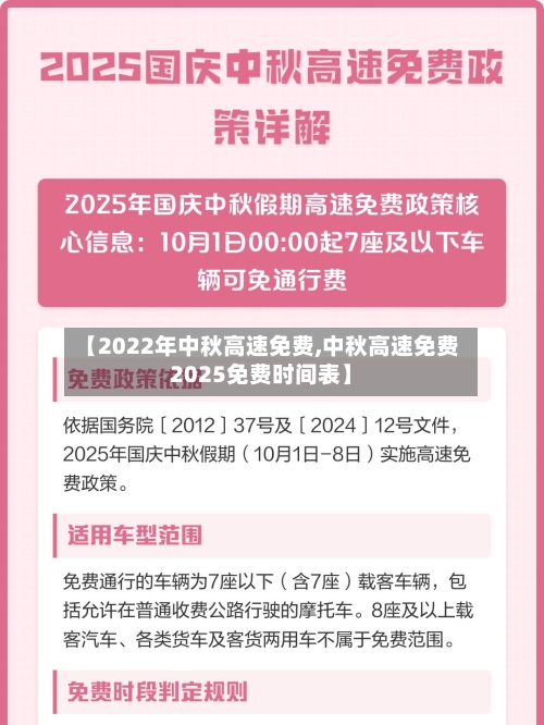 【2022年中秋高速免费,中秋高速免费2025免费时间表】-第2张图片
