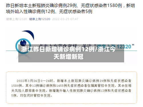 浙江昨日新增确诊病例12例/浙江今天新增新冠-第2张图片