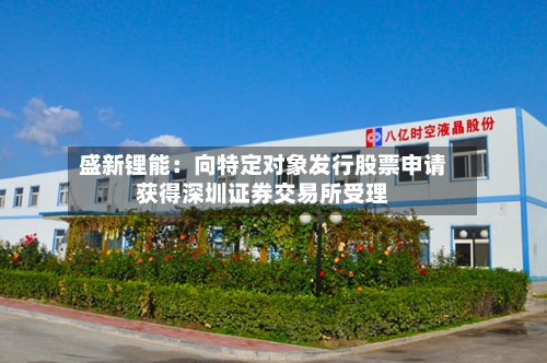 盛新锂能：向特定对象发行股票申请获得深圳证券交易所受理
