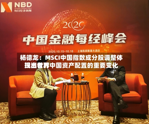 杨德龙：MSCI中国指数成分股调整体现出世界投资者对中国资产配置的重要变化