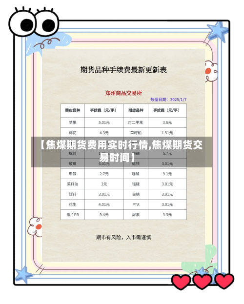 【焦煤期货费用实时行情,焦煤期货交易时间】