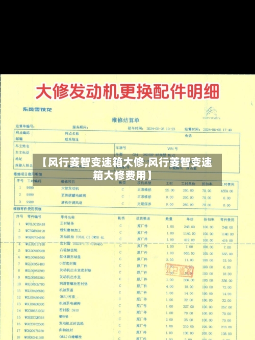 【风行菱智变速箱大修,风行菱智变速箱大修费用】-第2张图片