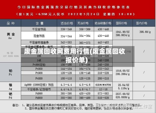 废金属回收网费用行情(废金属回收报价单)