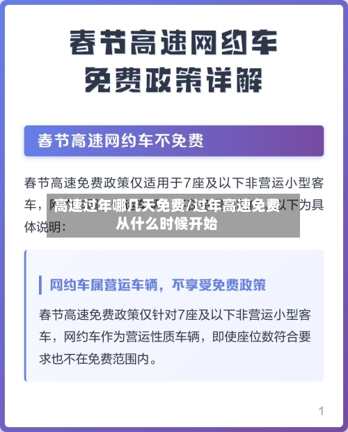 高速过年哪几天免费/过年高速免费从什么时候开始-第3张图片