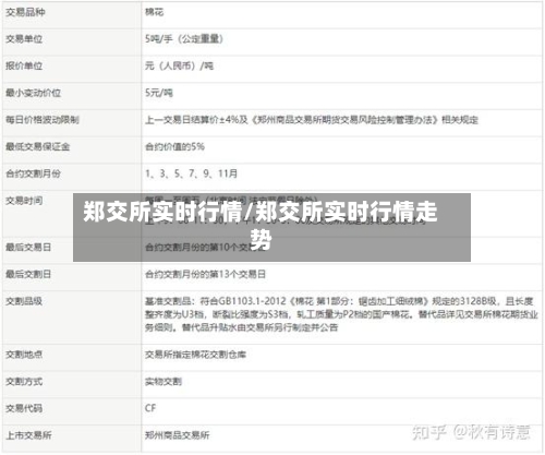 郑交所实时行情/郑交所实时行情走势
