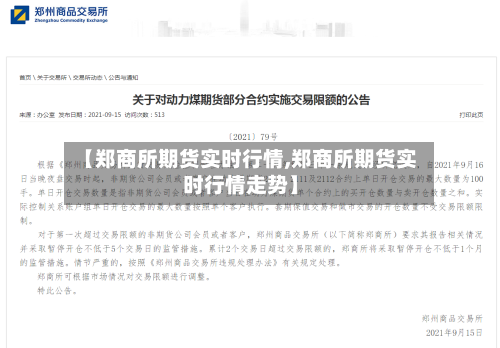 【郑商所期货实时行情,郑商所期货实时行情走势】-第2张图片