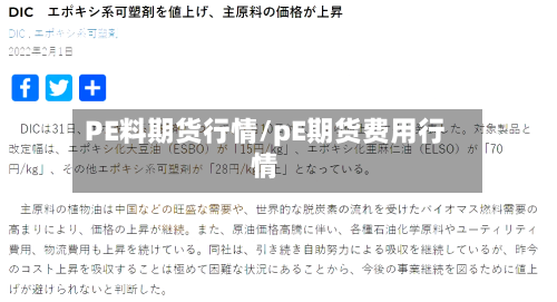 PE料期货行情/pE期货费用行情