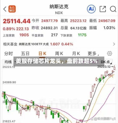 美股存储芯片龙头，盘前跌超5%-第2张图片