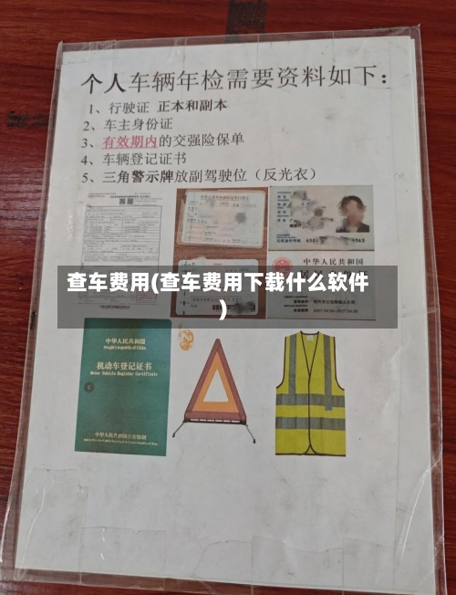 查车费用(查车费用下载什么软件)