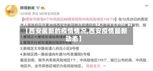 【西安最新的疫情情况,西安疫情最新动态】