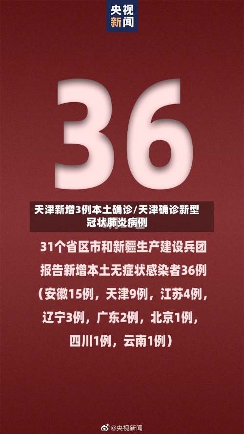 天津新增3例本土确诊/天津确诊新型冠状肺炎病例