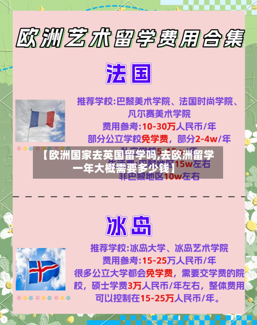 【欧洲国家去英国留学吗,去欧洲留学一年大概需要多少钱】