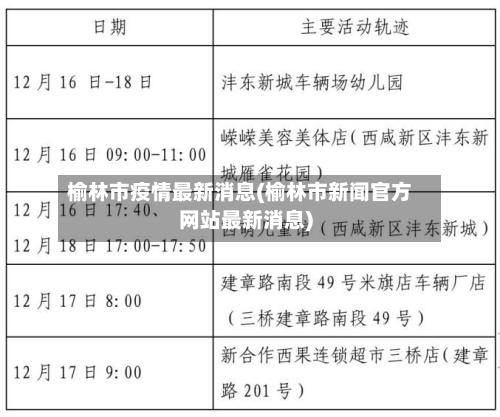 榆林市疫情最新消息(榆林市新闻官方网站最新消息)-第2张图片